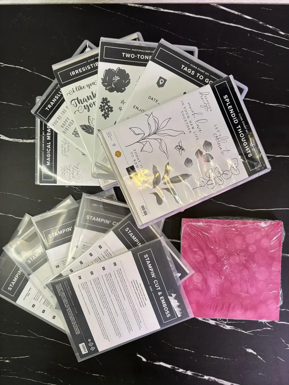 Stampin Up Lot 6 Stamp Sets Matching Dies 12pc Bundle Splendid Enduring